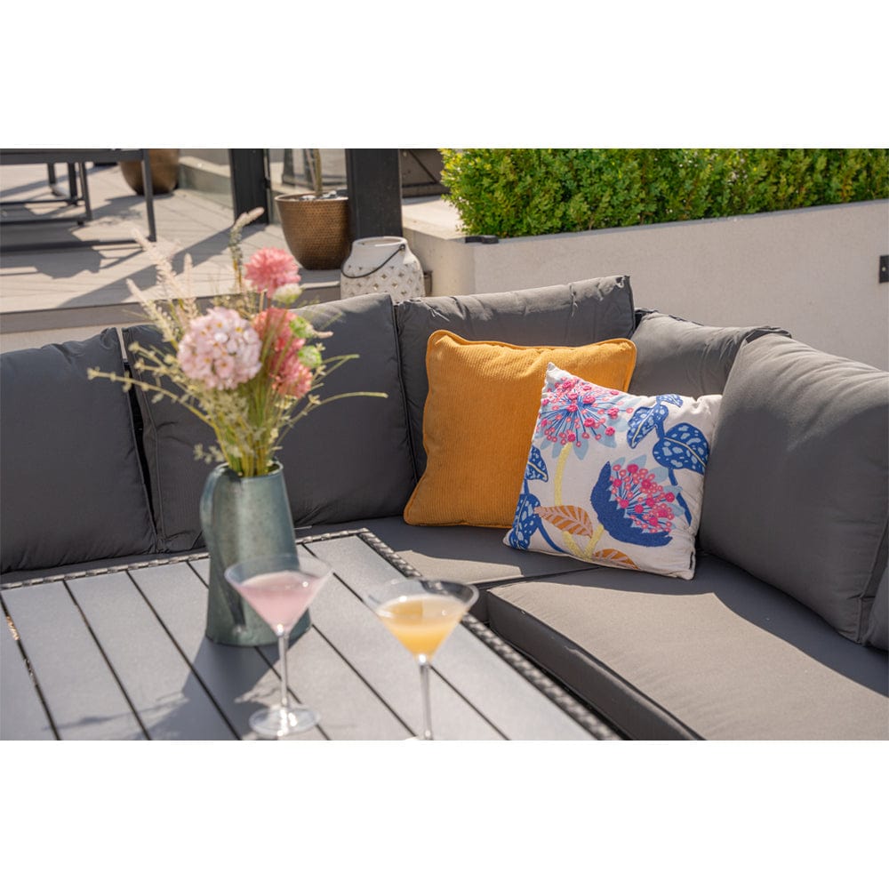 Rosen 9 Seater Rattan Garden Dining Set With Storage Bench And Stool