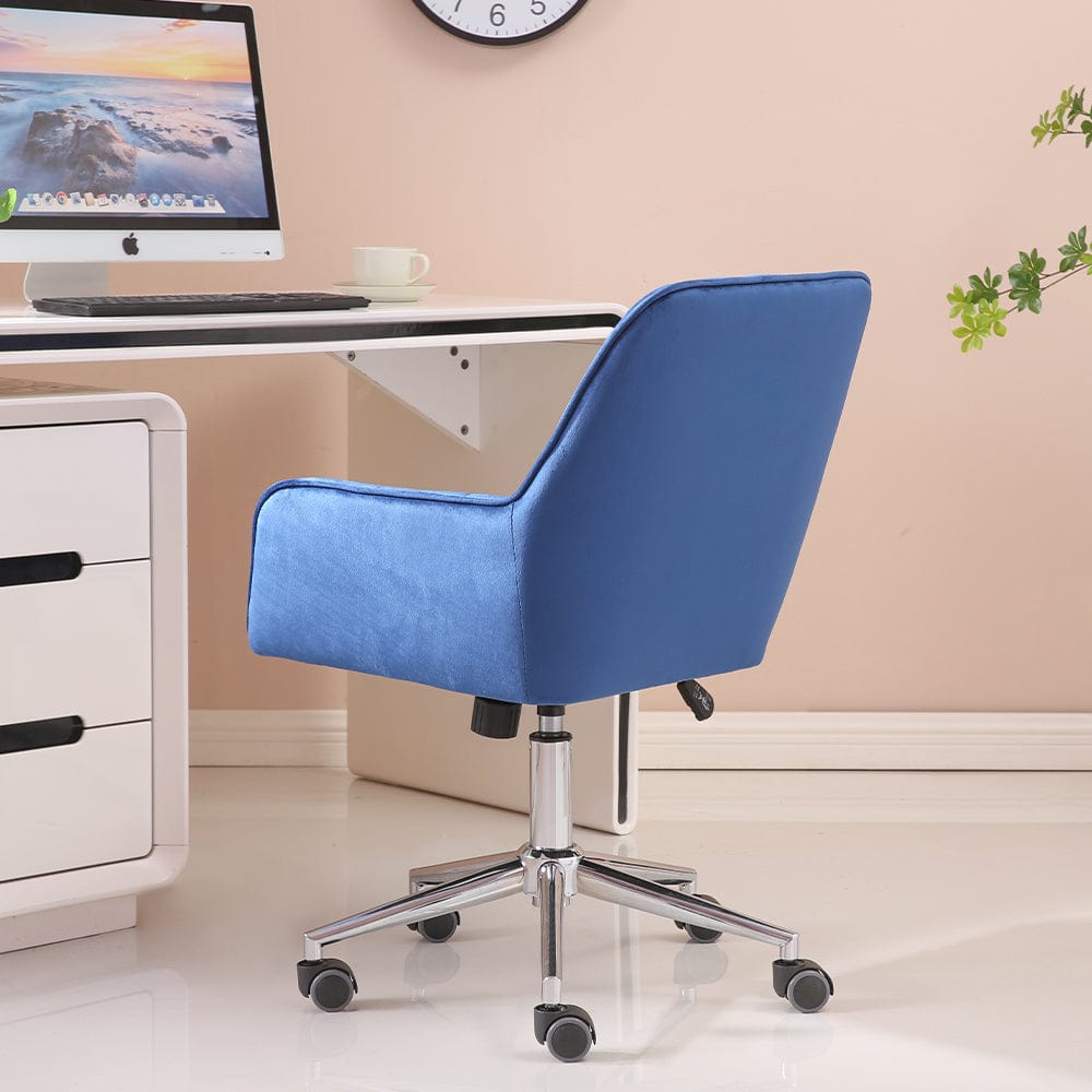 Melton Office Chair Upholstered Velvet Channel Tufted