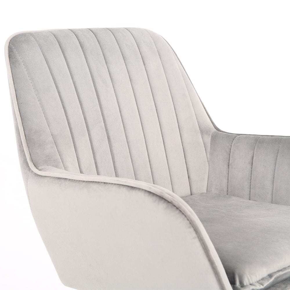 Melton Office Chair Upholstered Velvet Channel Tufted