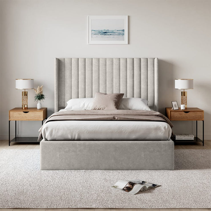 Russell Pneumatic Ottoman Storage Bed Double / King Bed Lift Up Storage Bed Frame