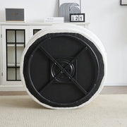 Ruth Corduroy Swivel Armchair With Scatter Cushions