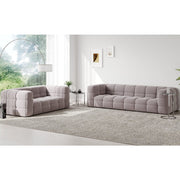 Sofa Ottoman Foam Boucle Sofa LaTeX Suite I Taupe