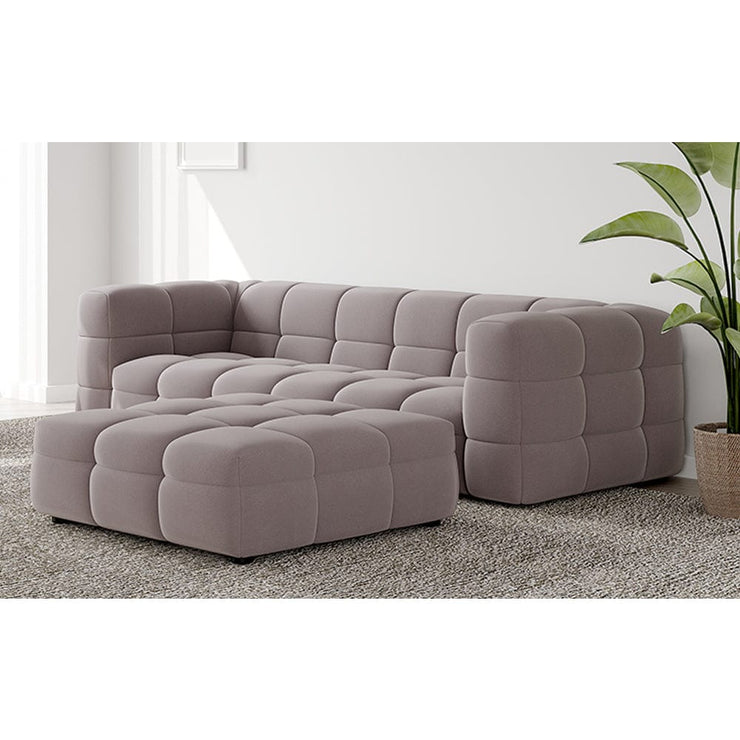 Sofa Ottoman Foam Boucle Sofa LaTeX Suite I Taupe