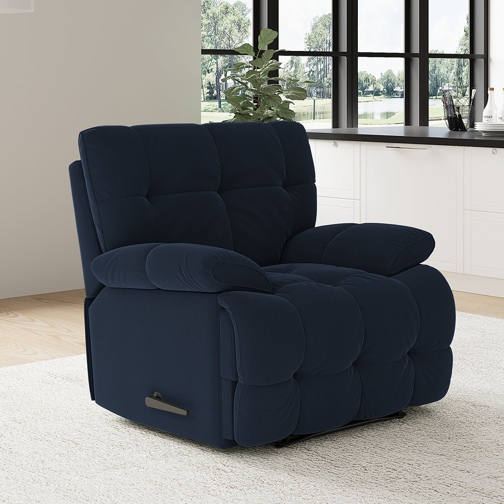 Sleek Velvet Recliner Armchair Manual Or Electric Option