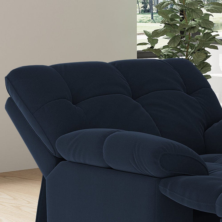 Sleek Velvet Recliner Armchair Manual Or Electric Option