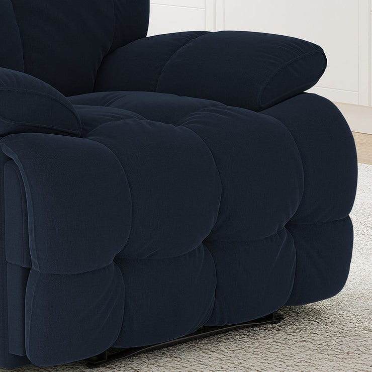 Sleek Velvet Recliner Armchair Manual Or Electric Option