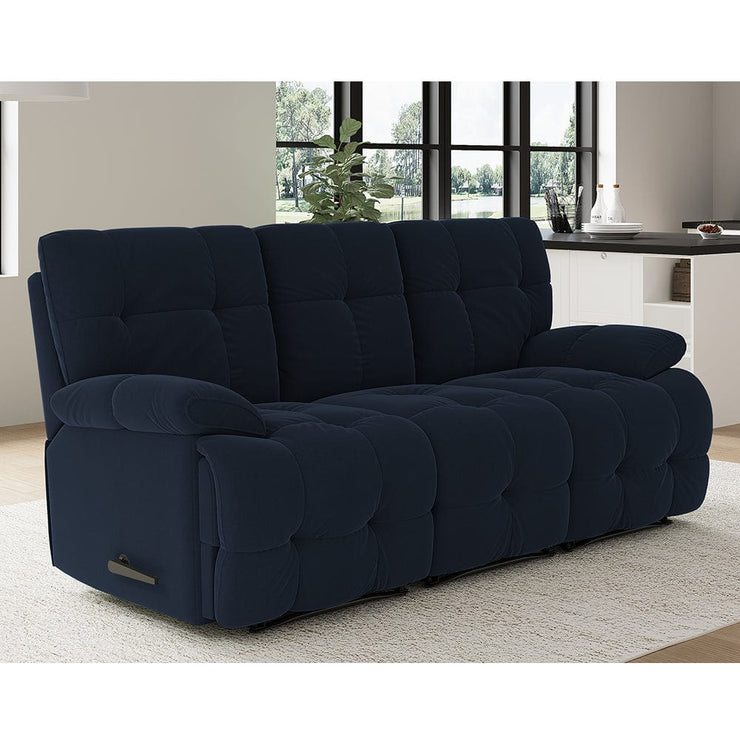 Sleek Velvet 3+1 Recliner Sofa Set Manual Or Electric Option