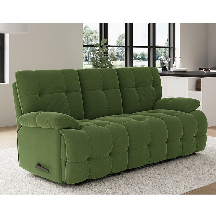 Sleek Velvet 3 Seater Recliner Sofa Manual Or Electric Option