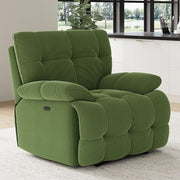 Sleek Velvet Recliner Armchair Manual Or Electric Option