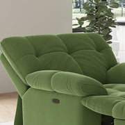 Sleek Velvet Recliner Armchair Manual Or Electric Option