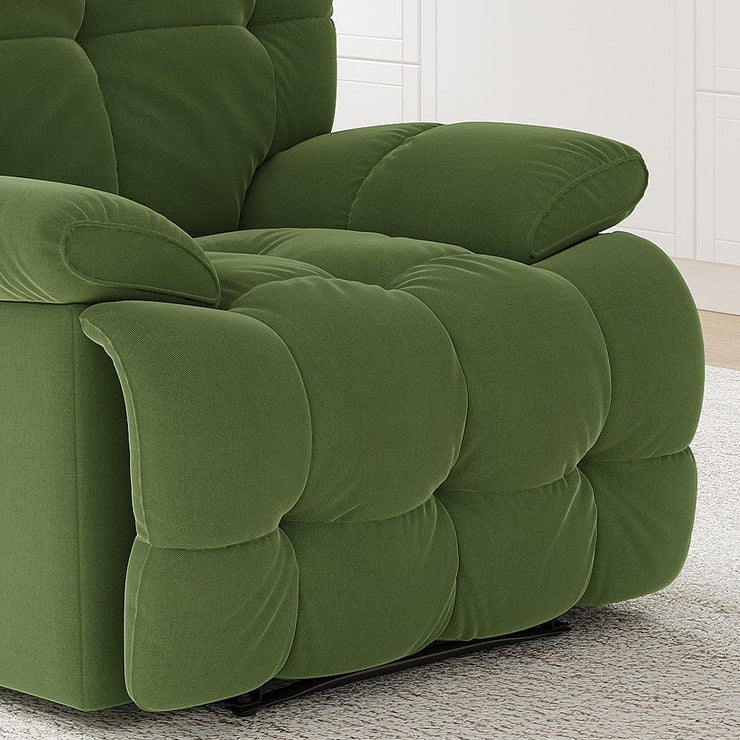 Sleek Velvet Recliner Armchair Manual Or Electric Option