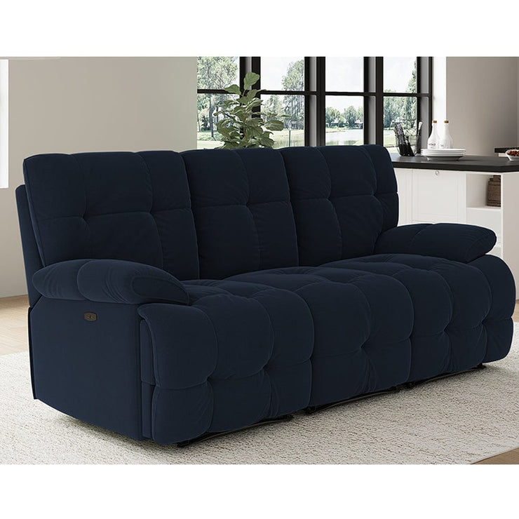 Leabhrán Sleek Velvet 3+1 Recliner Sofa Set Manual Nó Leictreach Rogha