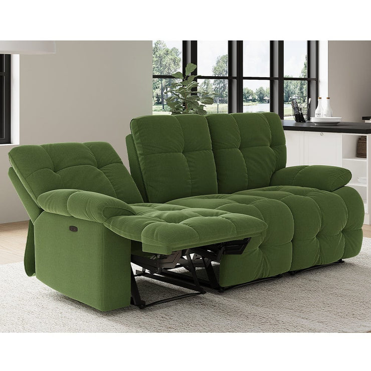 Sleek Velvet 3 Seater Recliner Sofa Manual Or Electric Option