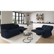 Leabhrán Sleek Velvet 3+1 Recliner Sofa Set Manual Nó Leictreach Rogha