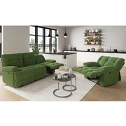 Leabhrán Sleek Velvet 3+1 Recliner Sofa Set Manual Nó Leictreach Rogha