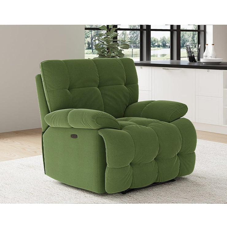 Leabhrán Sleek Velvet 3+1 Recliner Sofa Set Manual Nó Leictreach Rogha