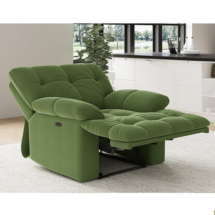 Leabhrán Sleek Velvet 3+1 Recliner Sofa Set Manual Nó Leictreach Rogha