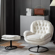 Sol Swivel Chair With Footstool