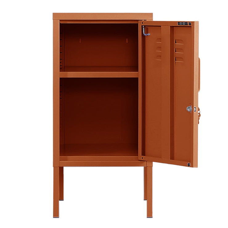 Steel Lush® Night Stand Cabinet With Adjustable Shelf And Locker