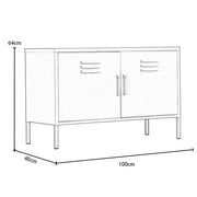 Steel Lush® TV Stand Cabinet With Adjustable Shelf