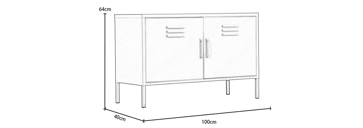 Lokki®  TV Stand Cabinet Sideboard With Adjustable Shelf