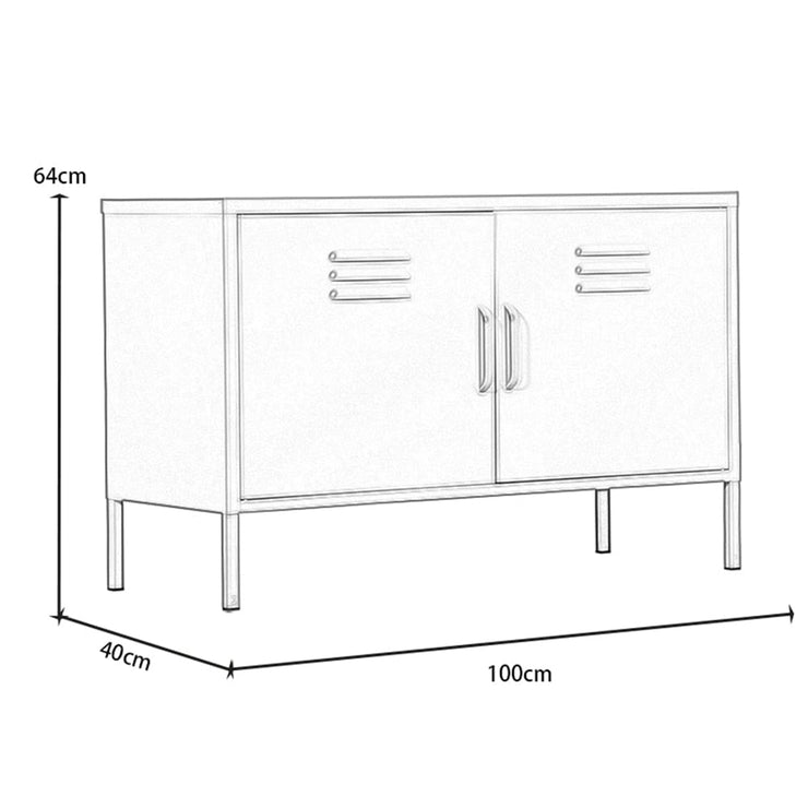 Steel Lush® TV Stand Cabinet With Adjustable Shelf