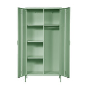 Steel Lush® 2 Doors Wardrobe Storage cabinet With Adjustable Shelf