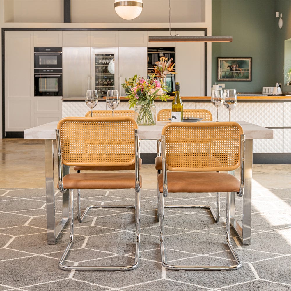 Dining Set Boho Style Dining Chairs Wooden Bohemian Kitchen Chairs