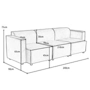 Tessa Modular 3 Seater Sofa