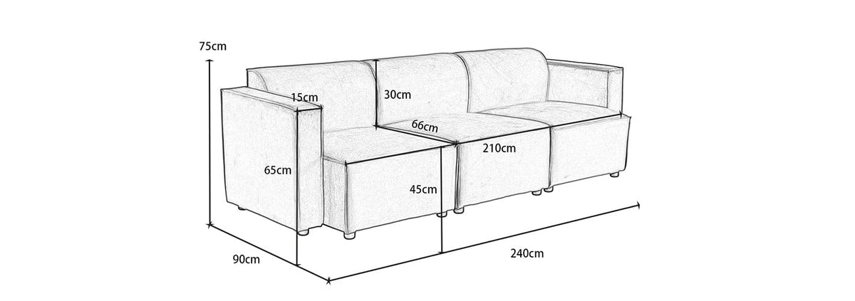 Tessa Modular 3 Seater Sofa