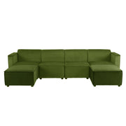 Tessa Modular 4 Seater Sofa with 2 Ottomans