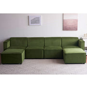 Tessa Modular 4 Seater Sofa with 2 Ottomans