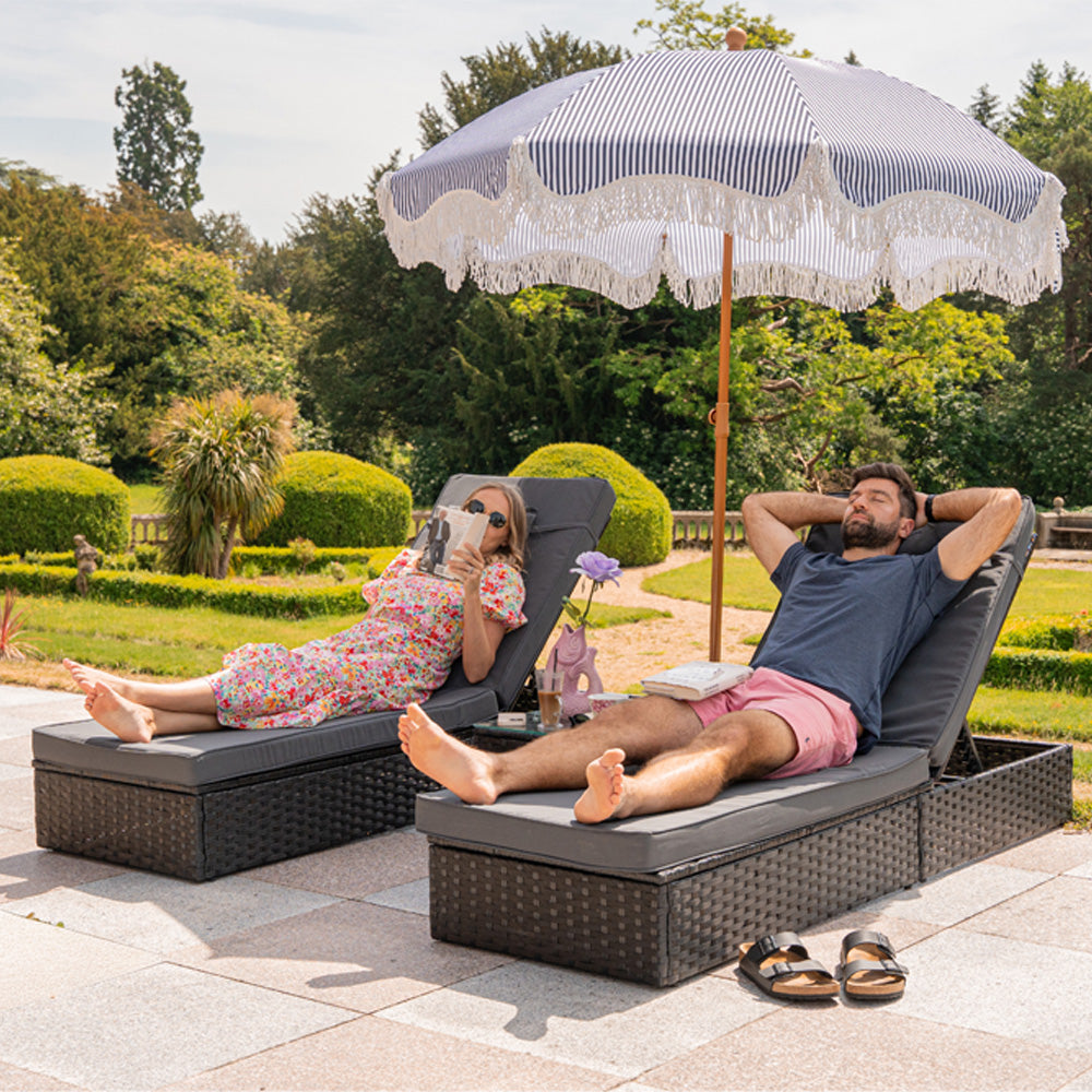 Vancouver Rattan Sun Lounger Set