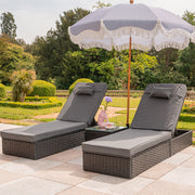 Vancouver Rattan Sun Lounger Set