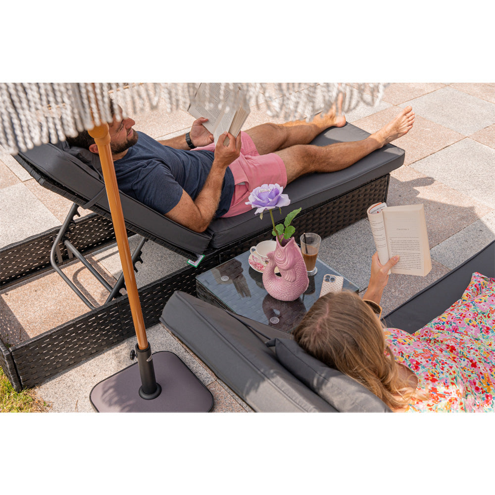 Vancouver Rattan Sun Lounger Set