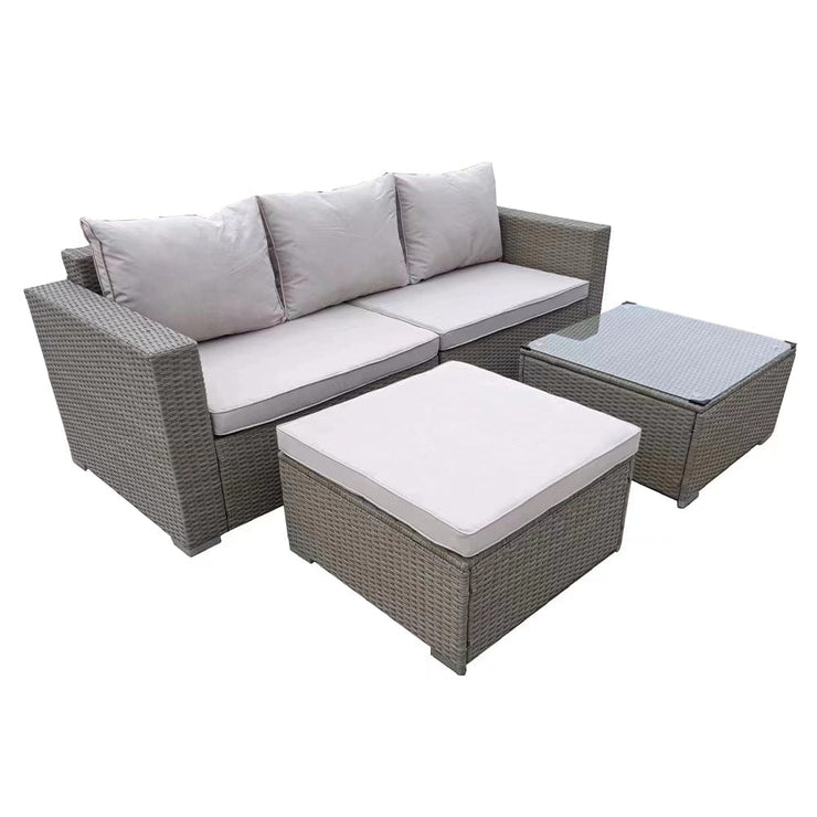 Vancouver 4 Seater Rattan Garden Furniture Set