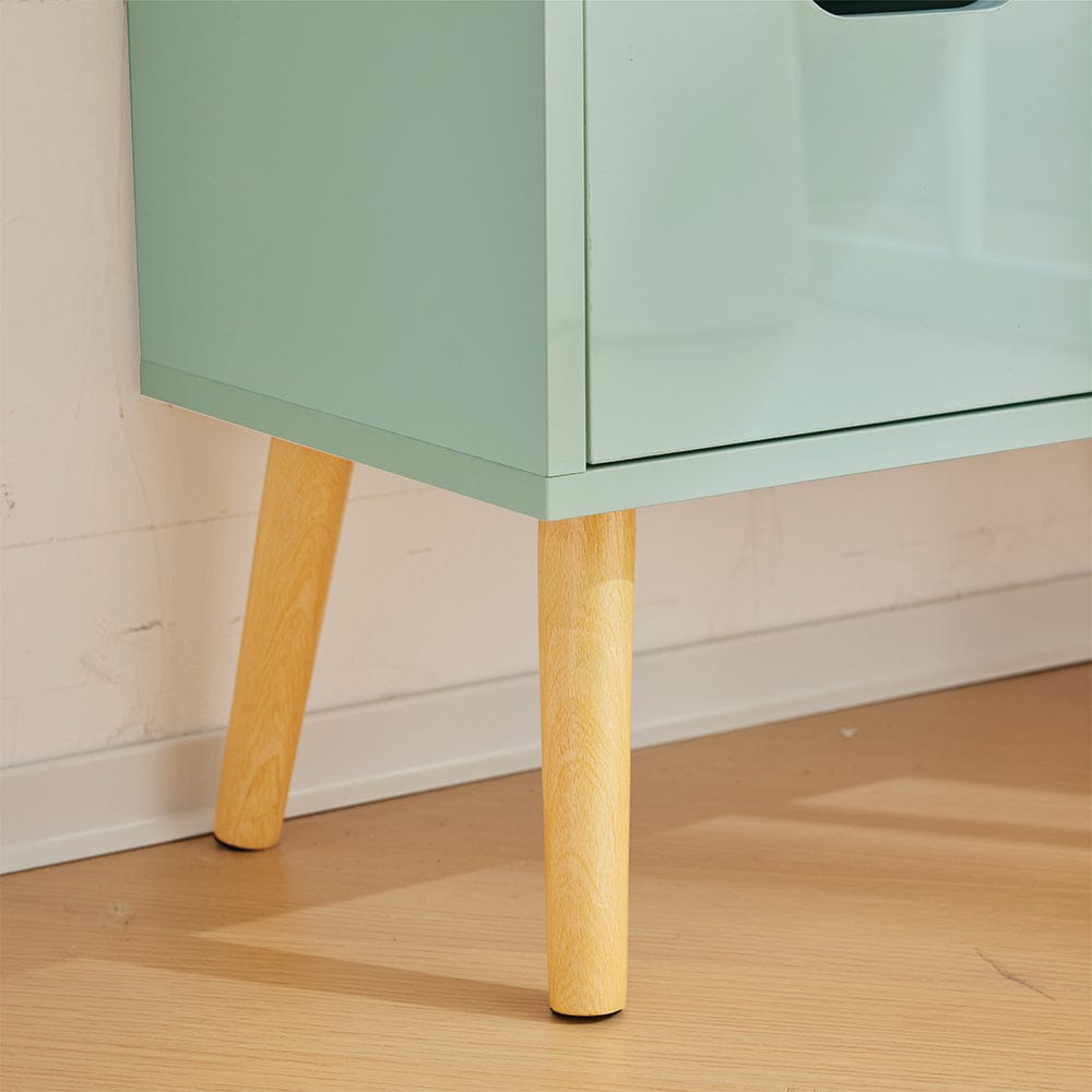 Agata High Gloss 2+2 Drawers Chest Bedroom Storage Cabinet