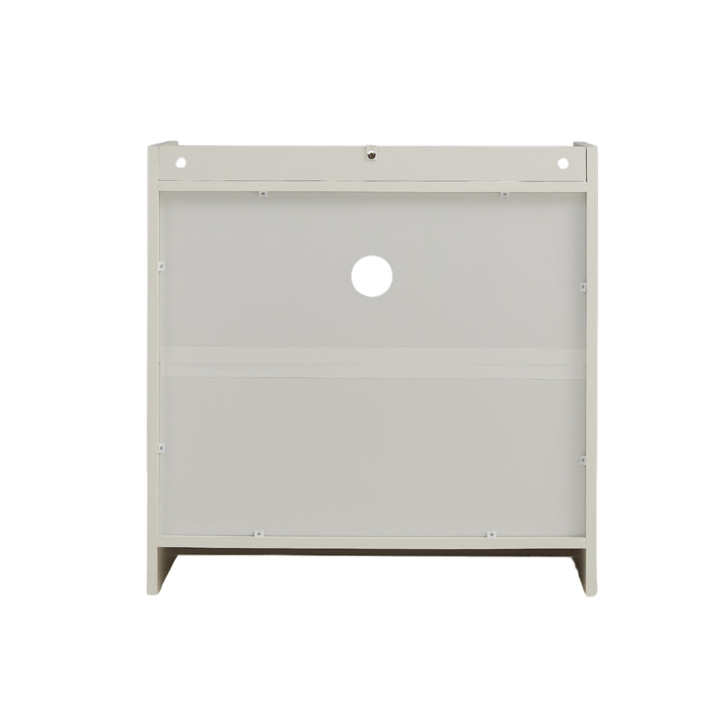 Night Stand Storage Cabinet Bedside Table with Led Lights and Sockets