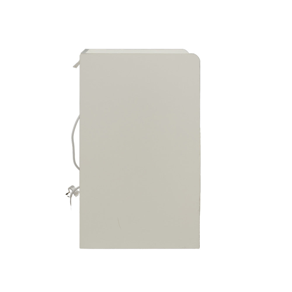 Night Stand Storage Cabinet Bedside Table with Led Lights and Sockets