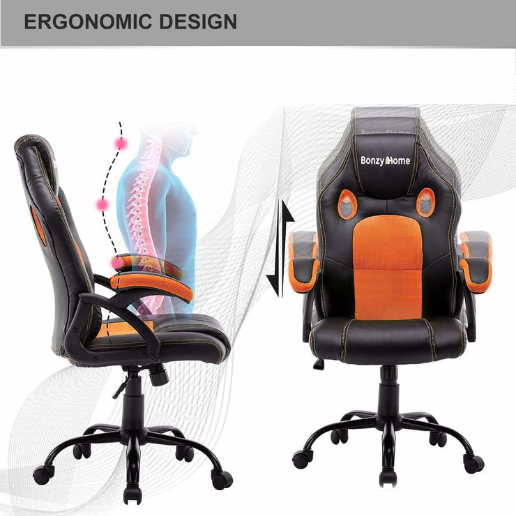 Bonne Faux Leather Ergonomic Swivel Gaming Office Chair