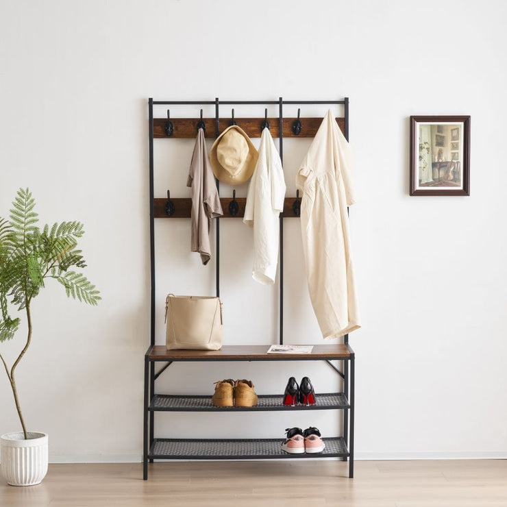 Belluno Industrial Style Coat Rack Stand