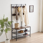 Belluno Industrial Style Coat Rack Stand