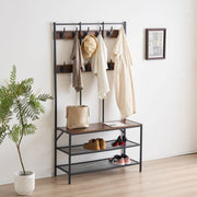 Belluno Industrial Style Coat Rack Stand