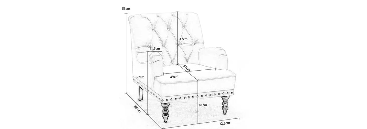 Darwin Dark Grey Velvet Accent Chair