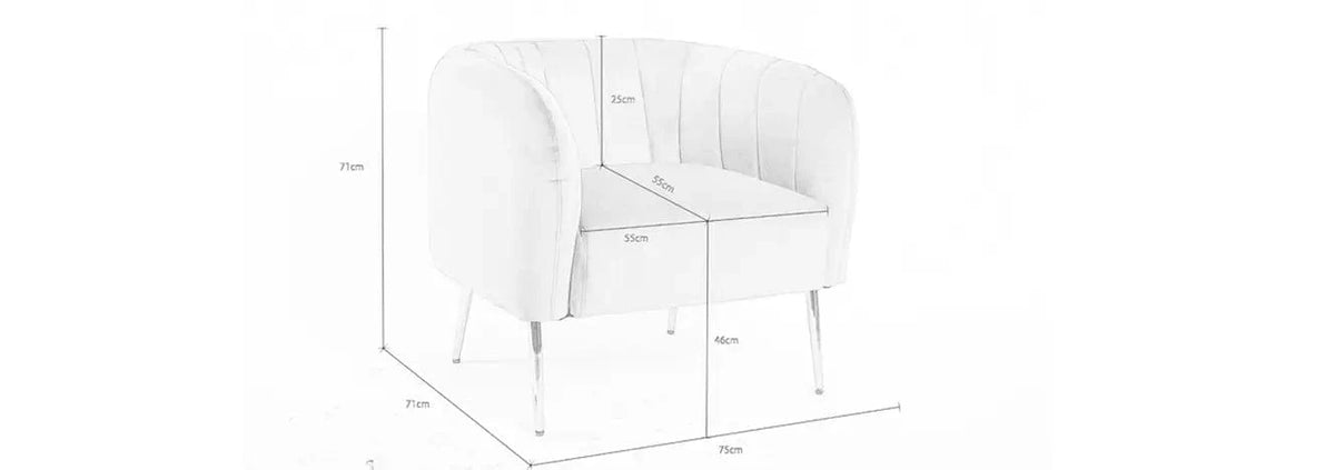 Russell Velvet Armchair In Pink