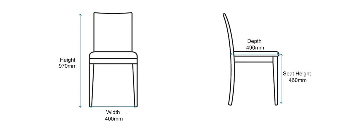 Set Of 4 Orsa Faux Leather Dining Chairs With Chrome Legs In Cream