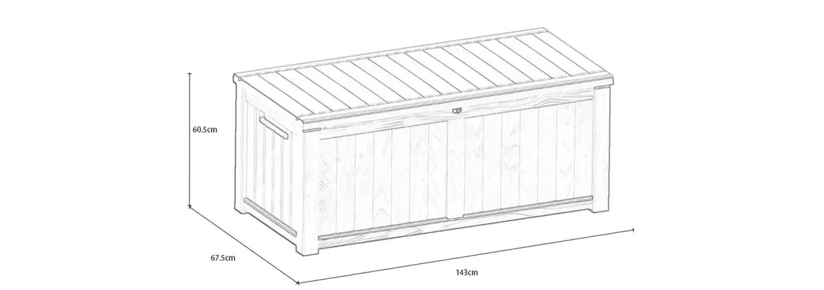 Cargo Plastic Large Storage Box Lidded Storage Bins