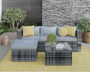 Vancouver 4 Seater Rattan Garden Furniture Set with Rain Cover