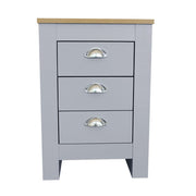 Heritage 3 Drawer Bedside Table Bedside Cabinet