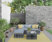 Vancouver 4 Seater Rattan Garden Furniture Set with Rain Cover